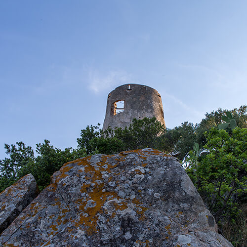 Port and coastal towers of Arbatax