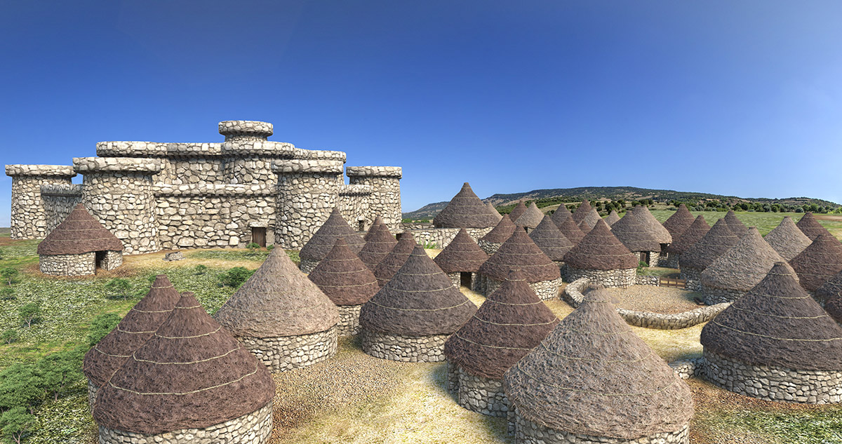 The hut settlements